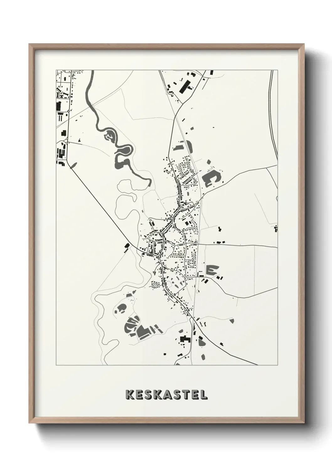 Un poster carte Keskastel