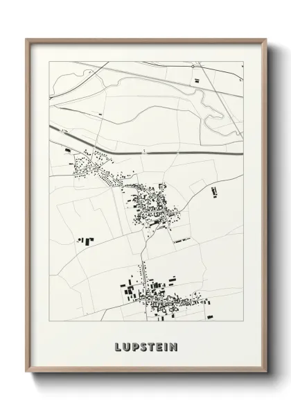 Une affiche de carte sur Lupstein