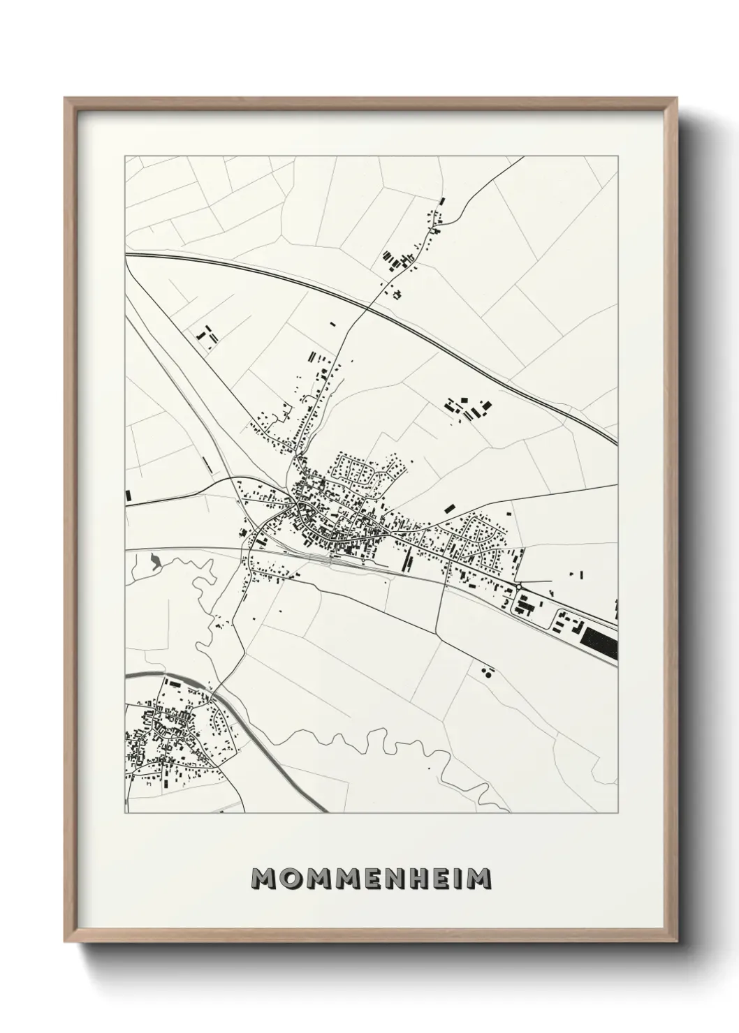 Un poster carte Mommenheim