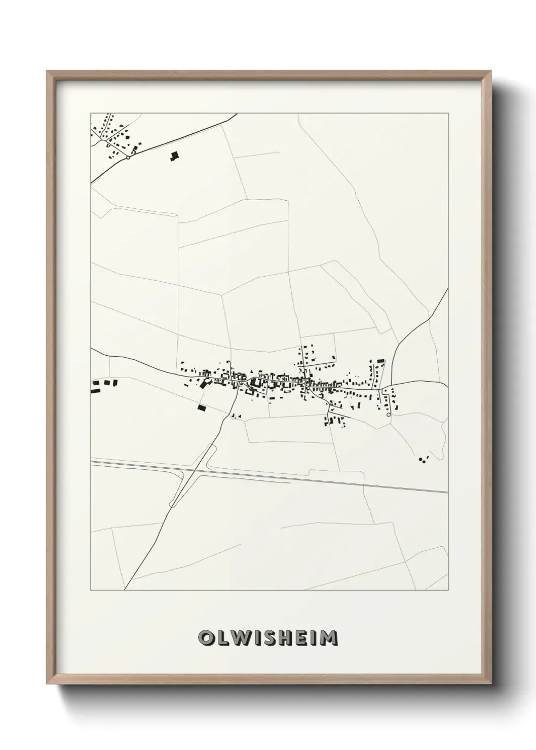 Un poster carte Olwisheim