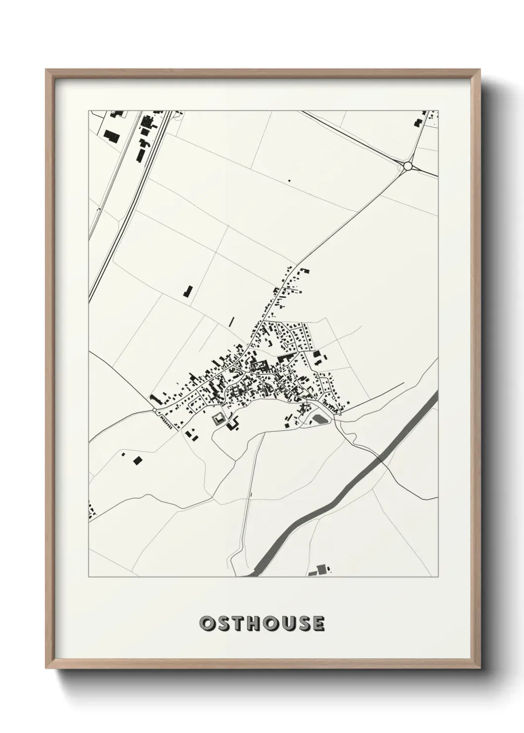 Un poster carte Osthouse