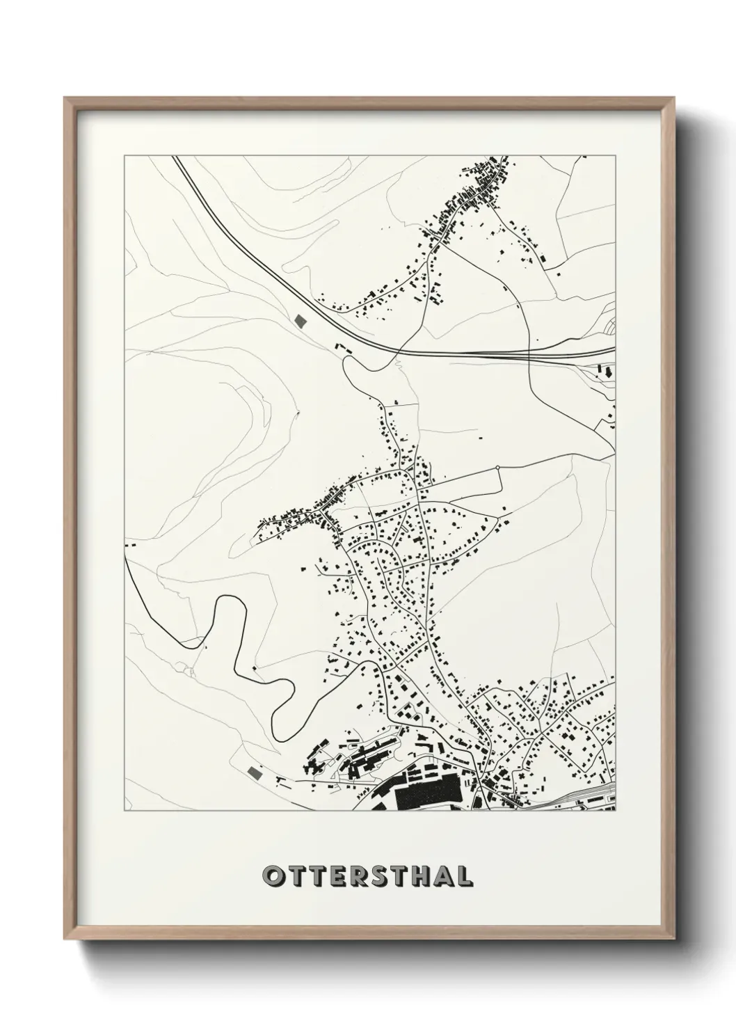 Un poster carte Ottersthal