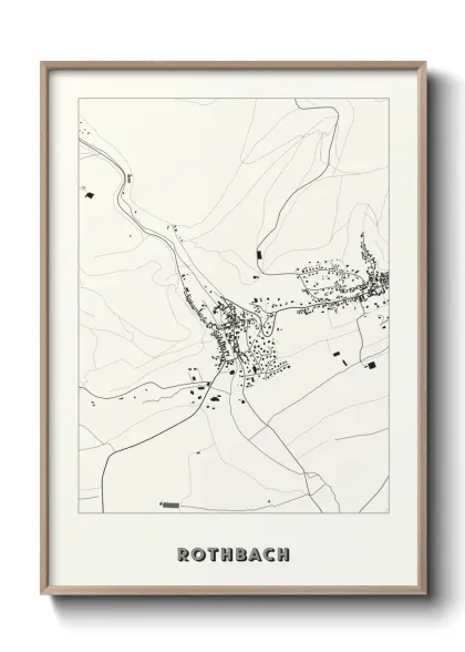 Une affiche de carte sur Rothbach