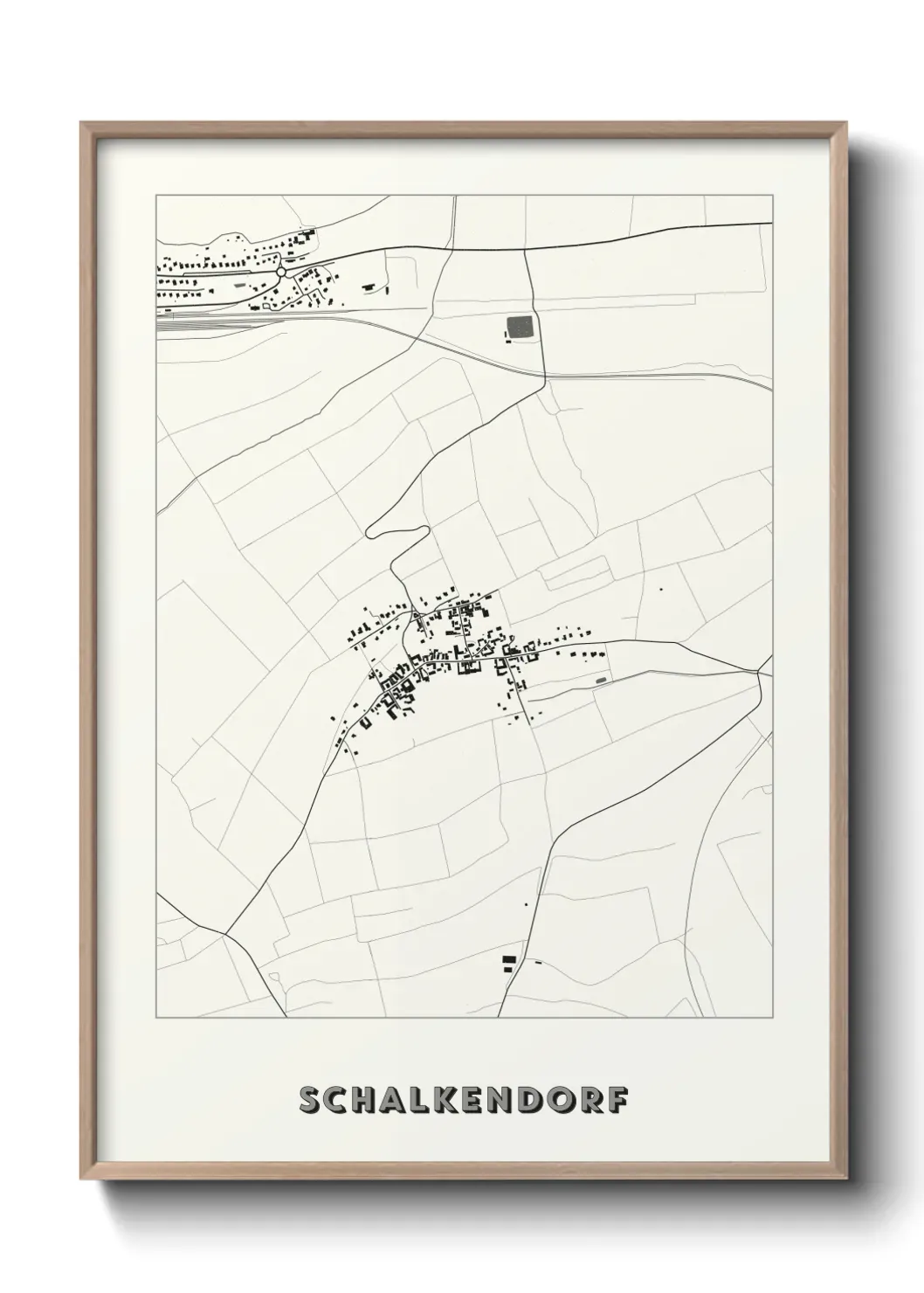 Un poster carte Schalkendorf