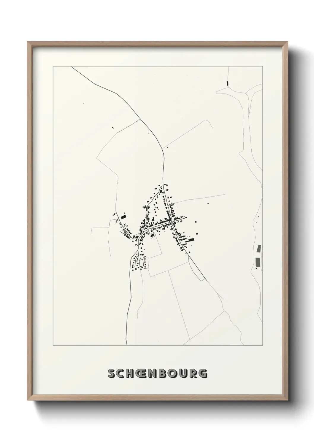 Un poster carte Schœnbourg