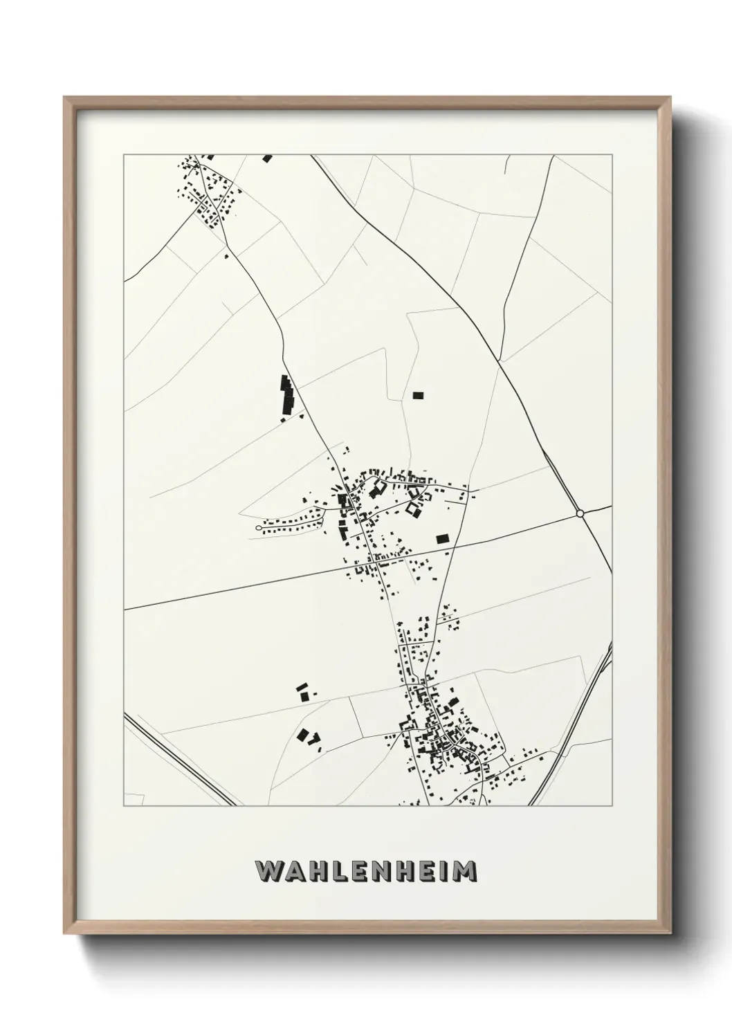 Un poster carte Wahlenheim