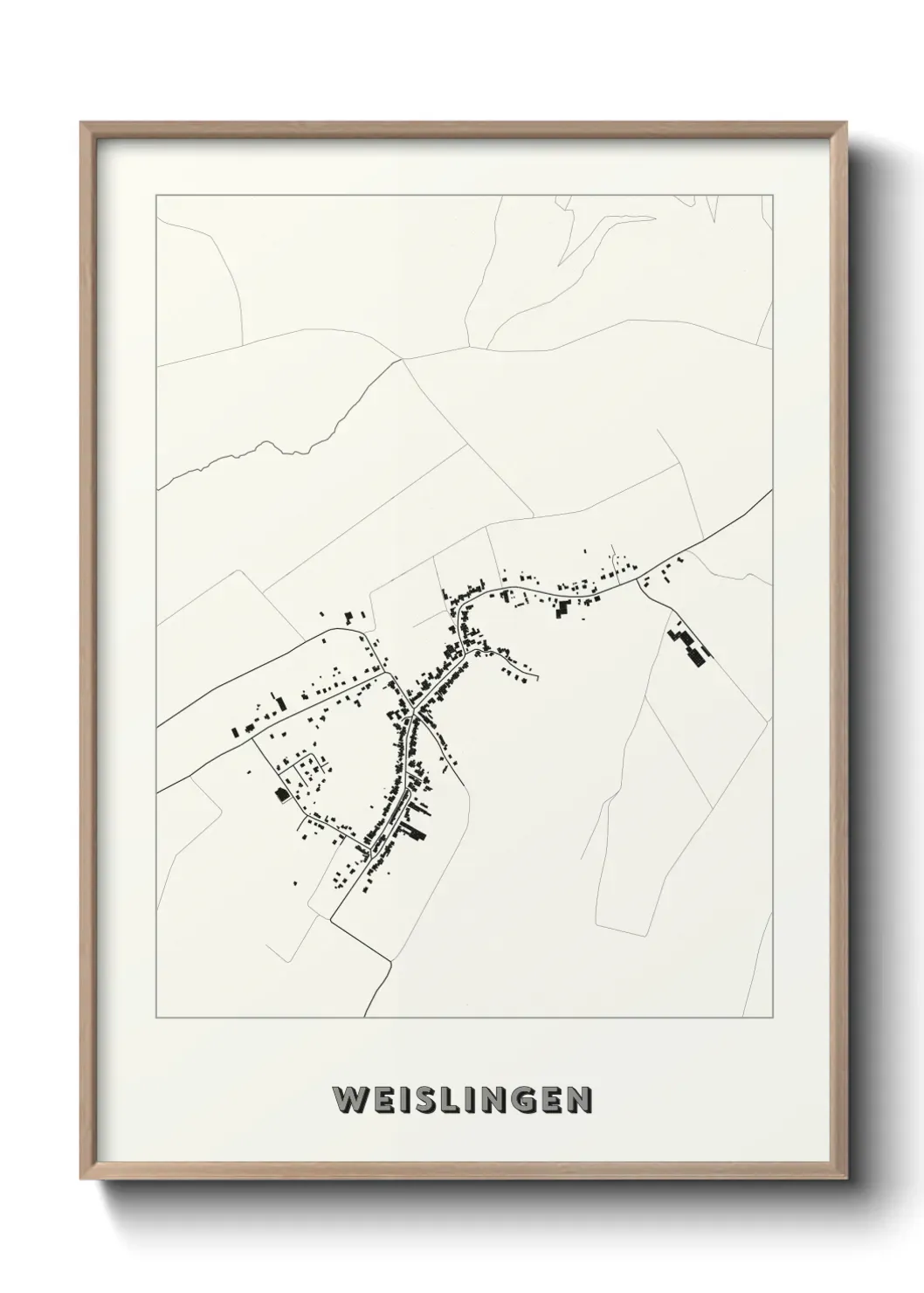 Un poster carte Weislingen