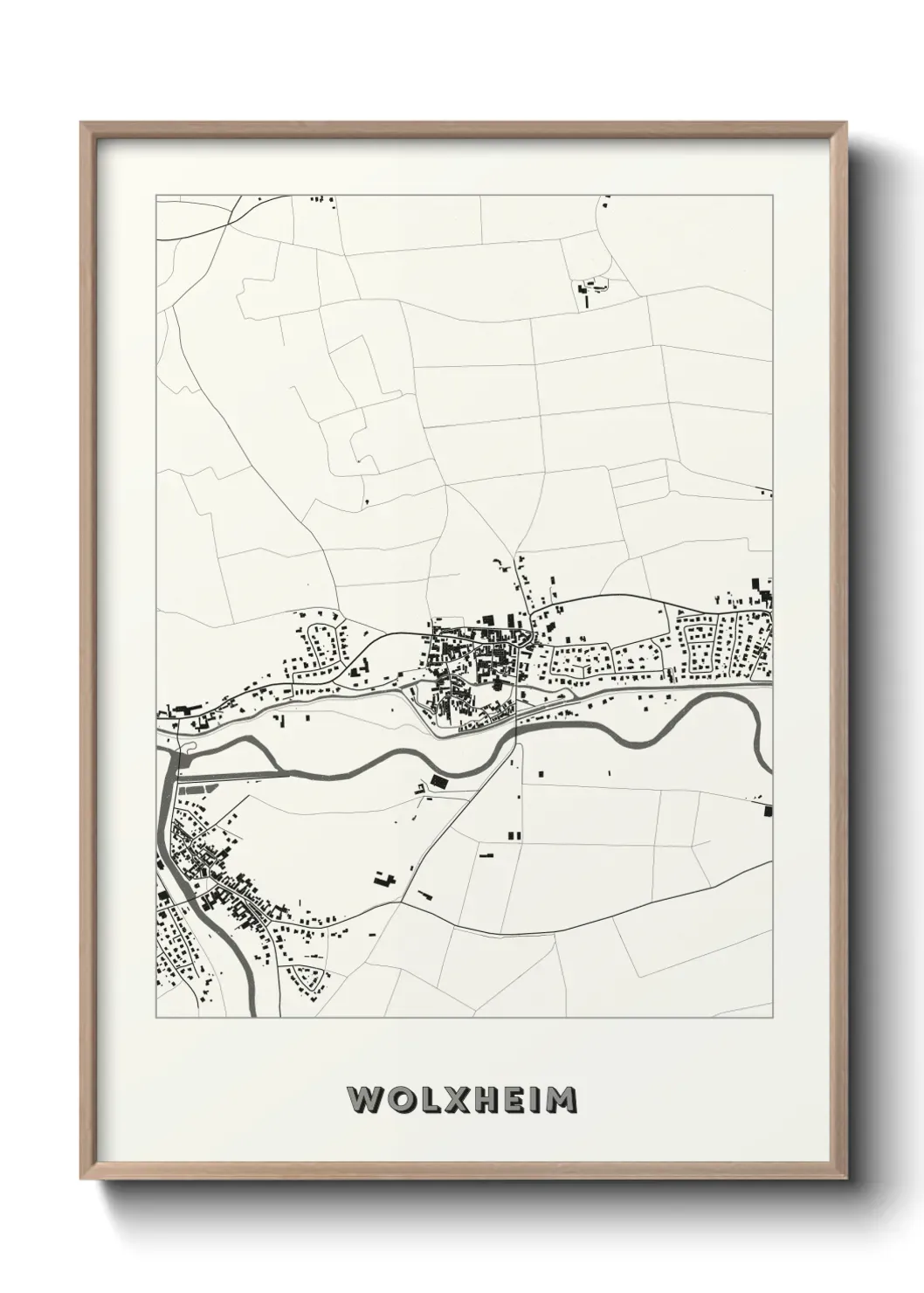 Un poster carte Wolxheim