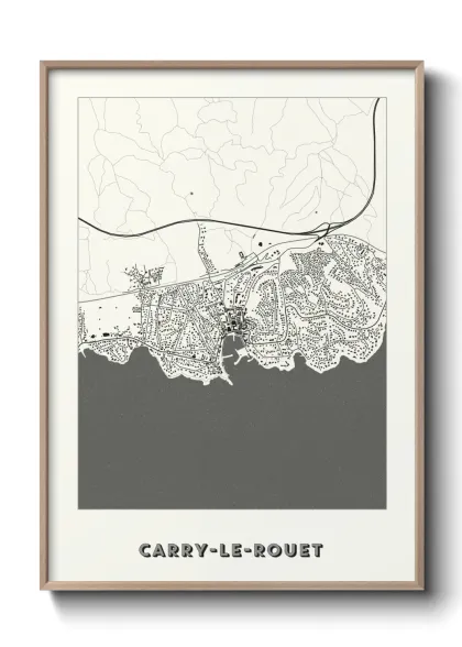 Une affiche de carte sur Carry-le-Rouet