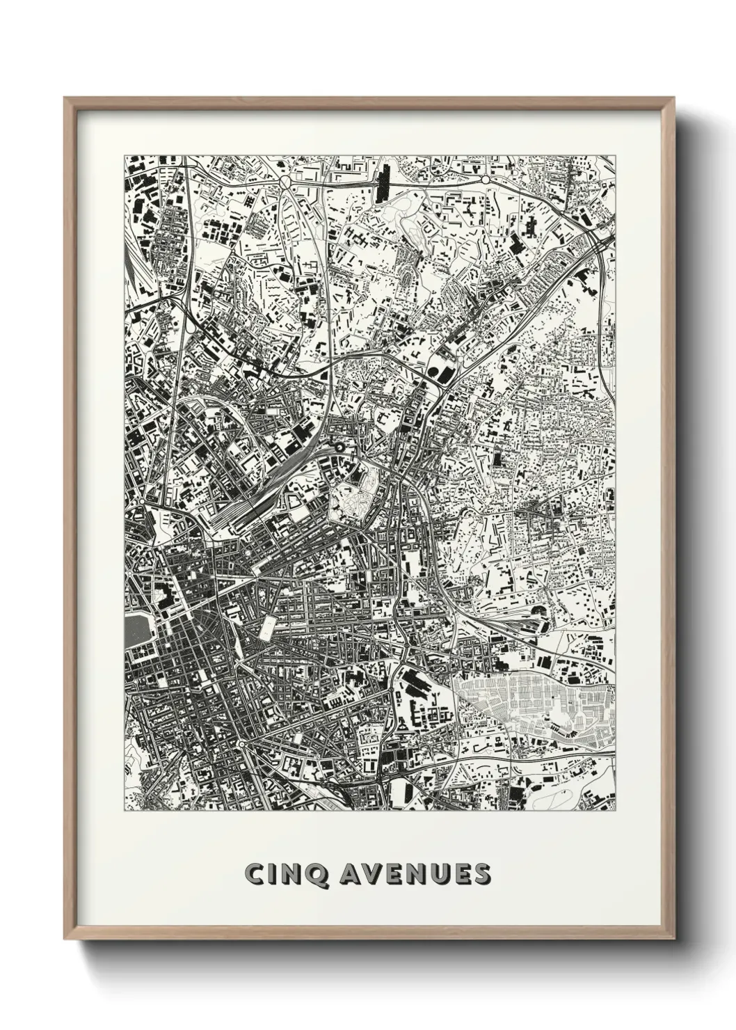 Un poster carteCinq Avenues