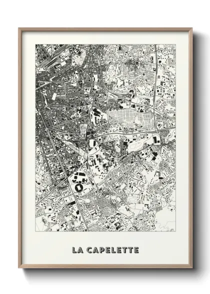 Une affiche de carte sur La Capelette