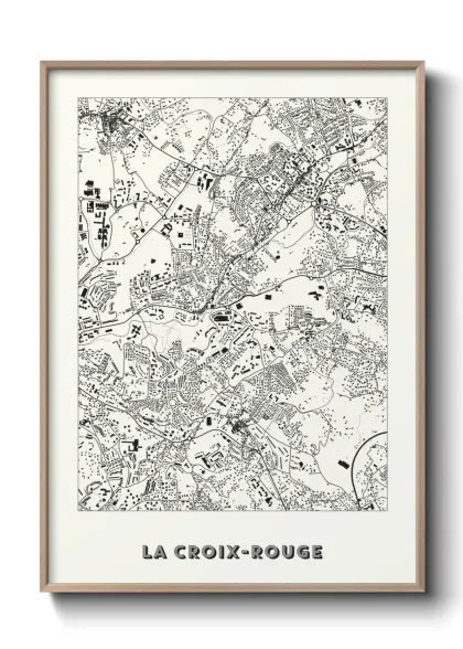 Une affiche de carte sur La Croix-Rouge