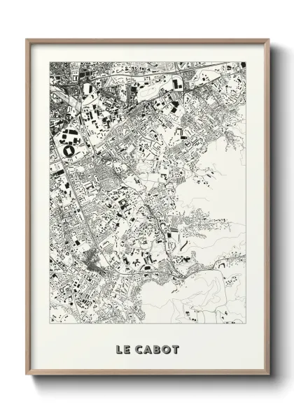 Une affiche de carte sur Le Cabot