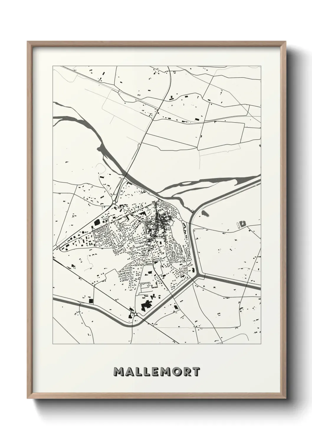 Un poster carte Mallemort