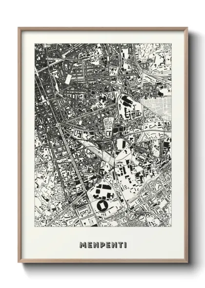 Une affiche de carte sur Menpenti