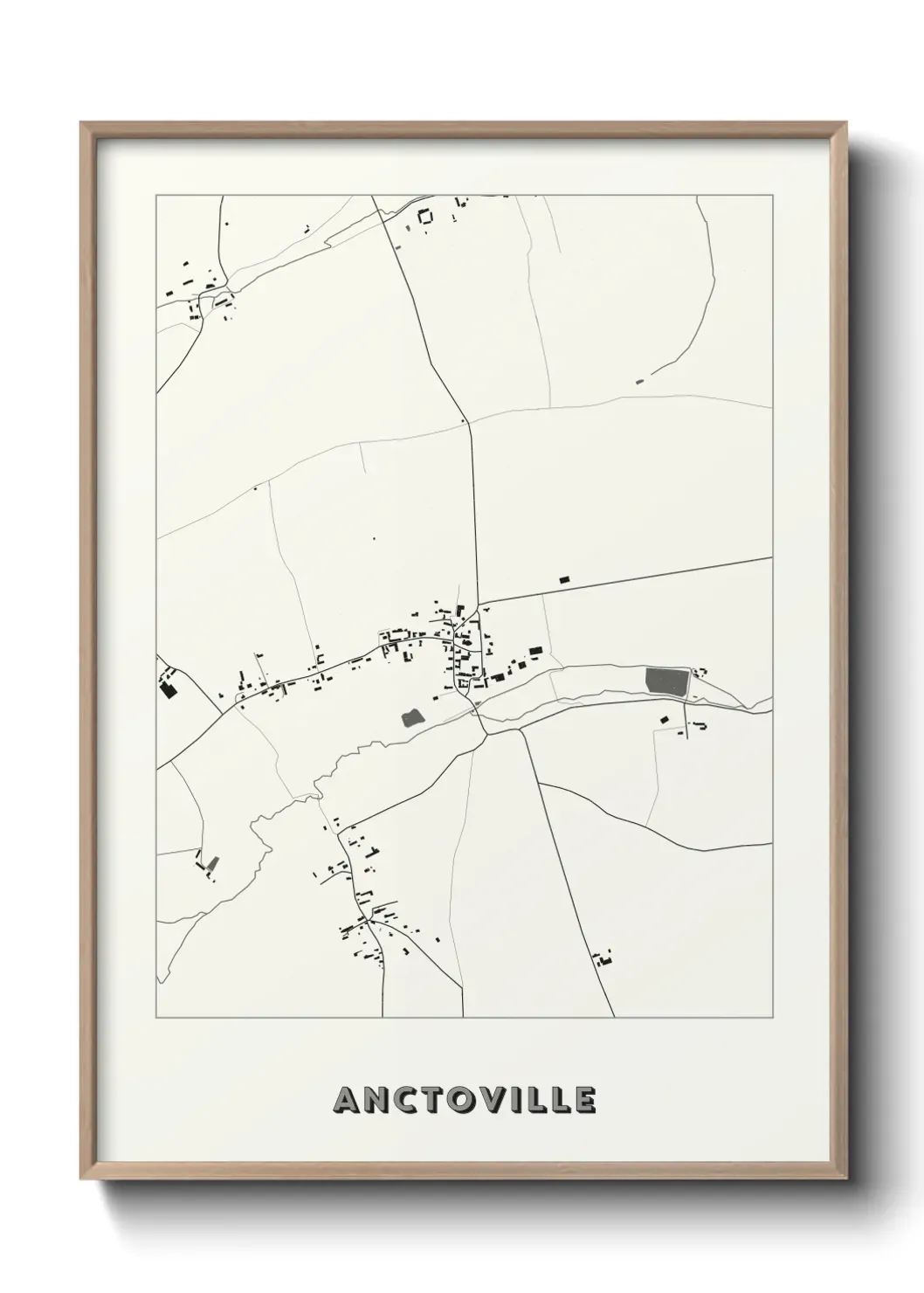 Un poster carte Anctoville