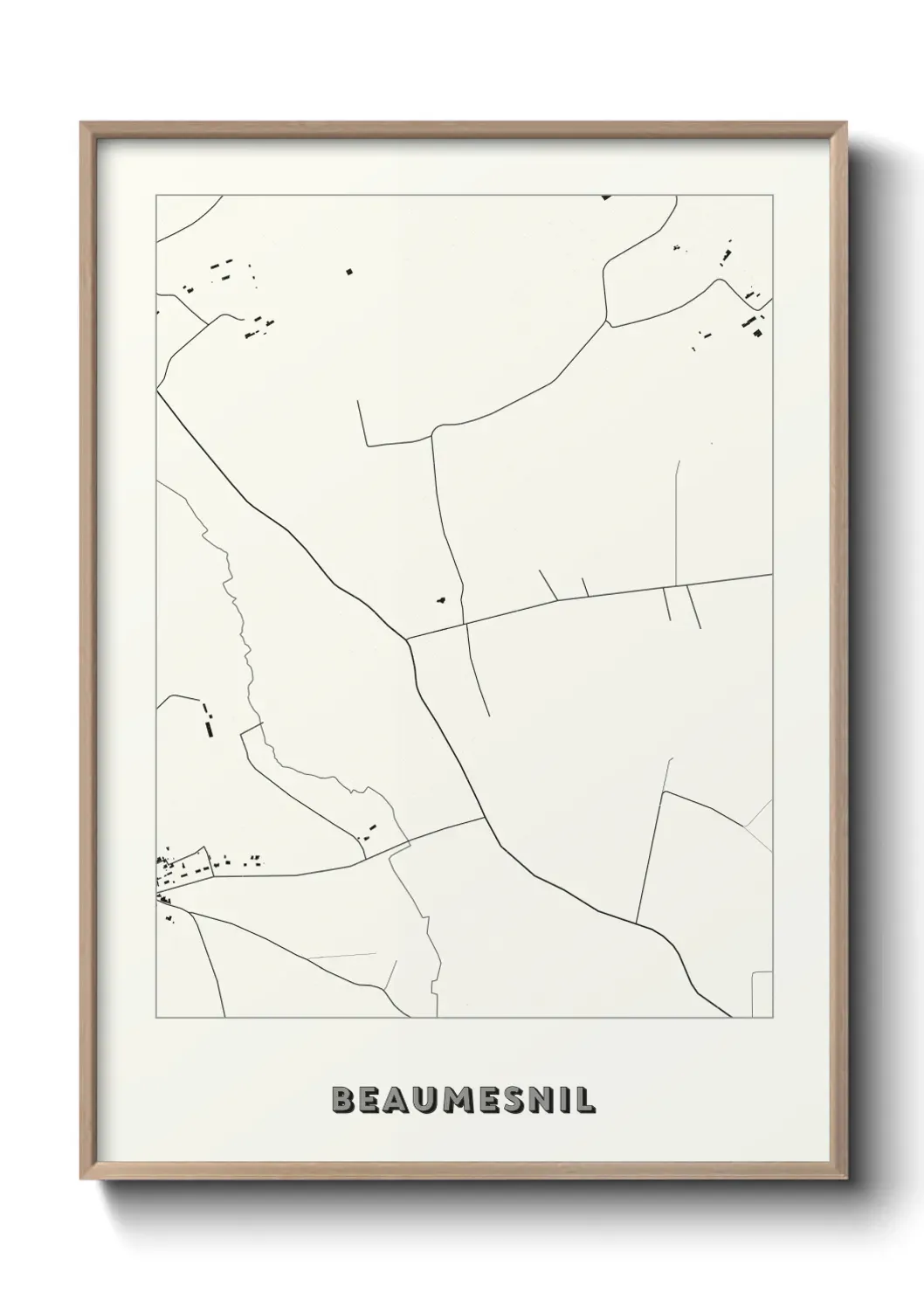 Un poster carte Beaumesnil