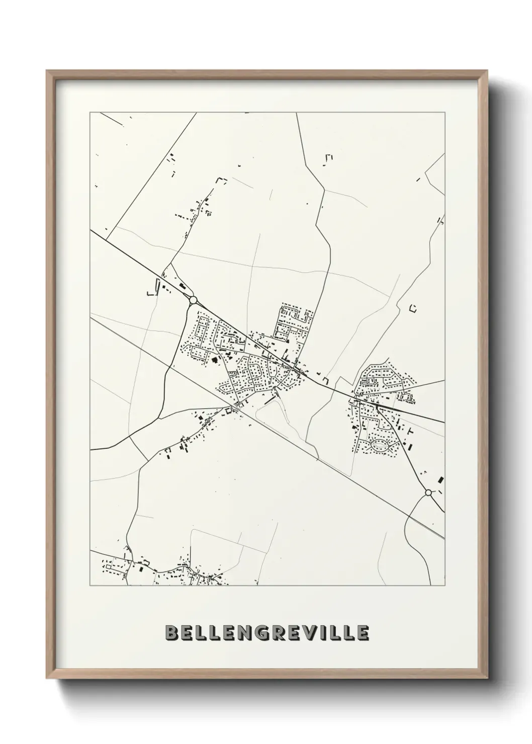Un poster carte Bellengreville