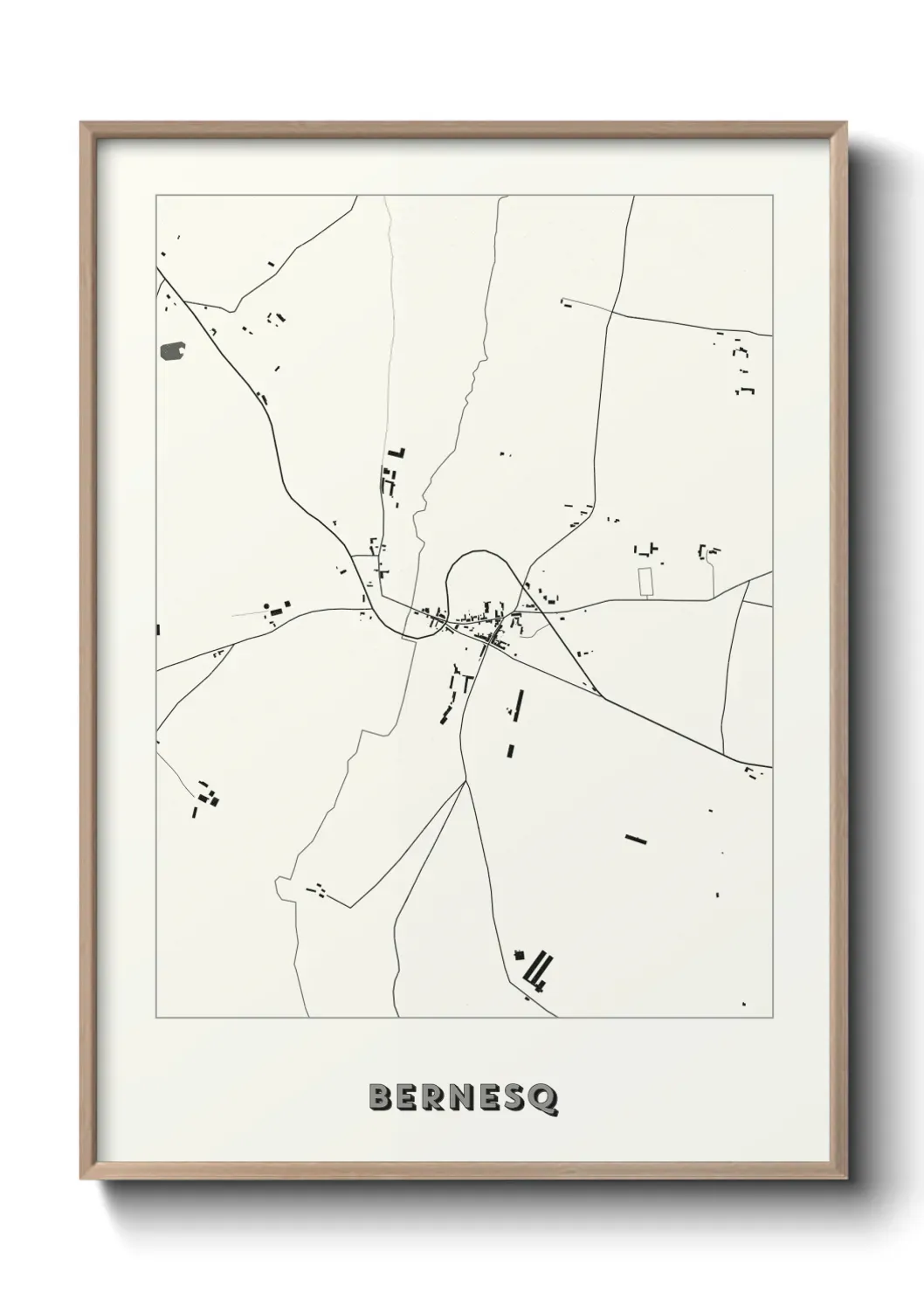 Un poster carte Bernesq