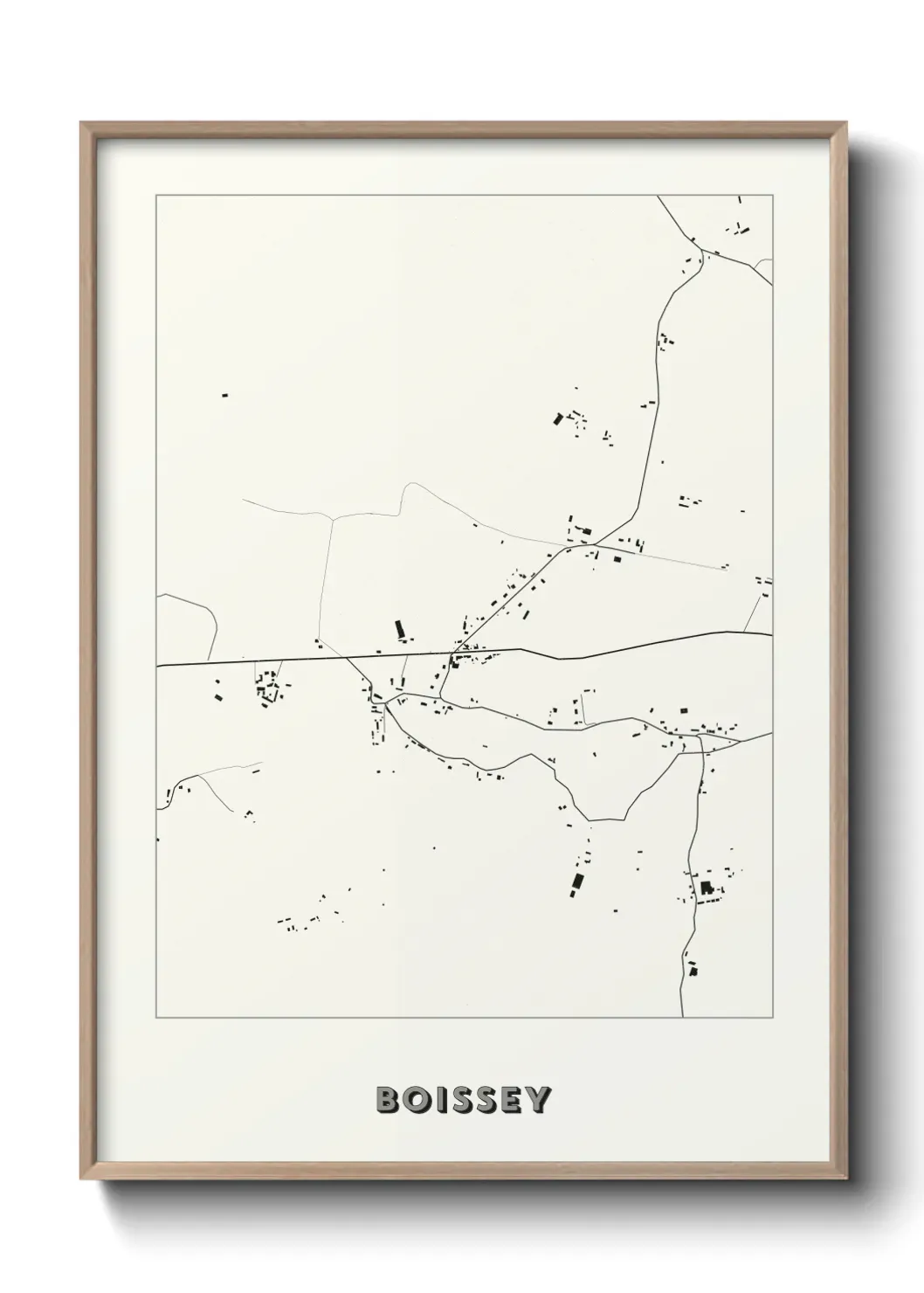 Un poster carte Boissey