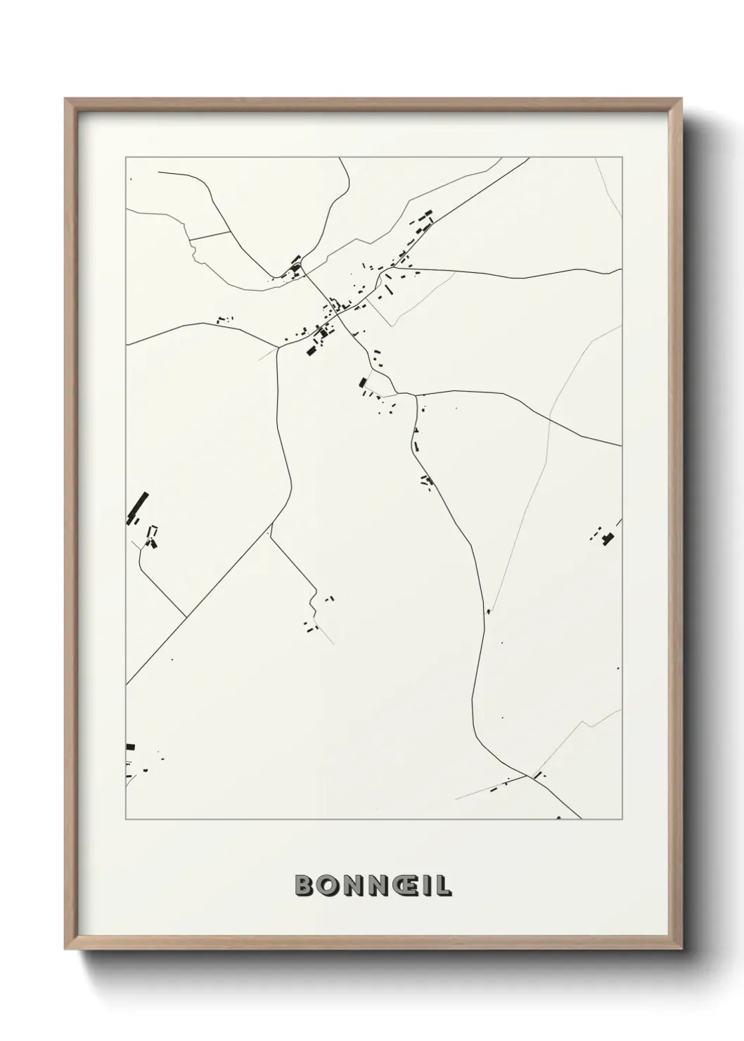 Un poster carte Bonnœil