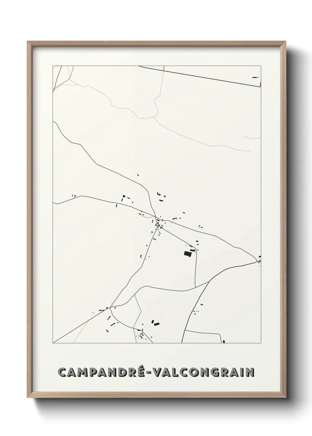 Un poster carteCampandré-Valcongrain