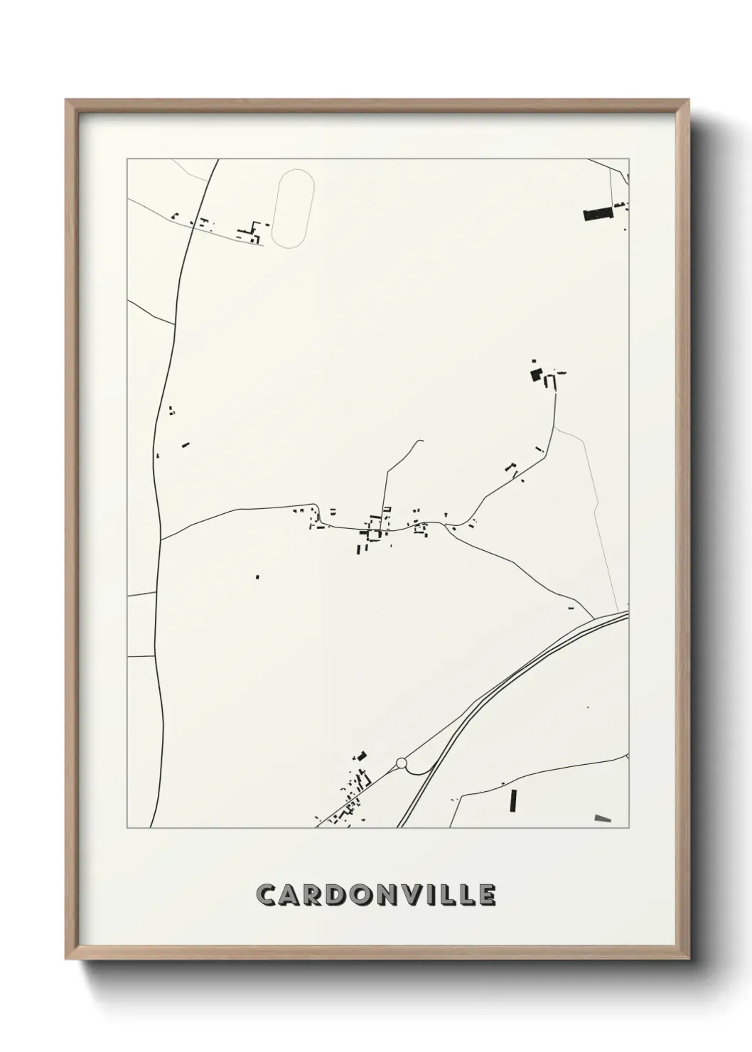 Un poster carte Cardonville