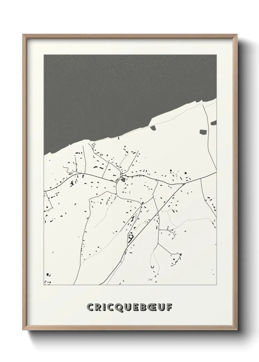 Un poster carte Cricquebœuf