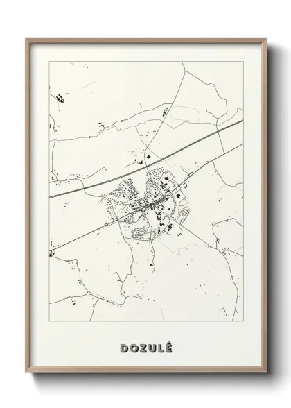 Une affiche de carte sur Dozulé