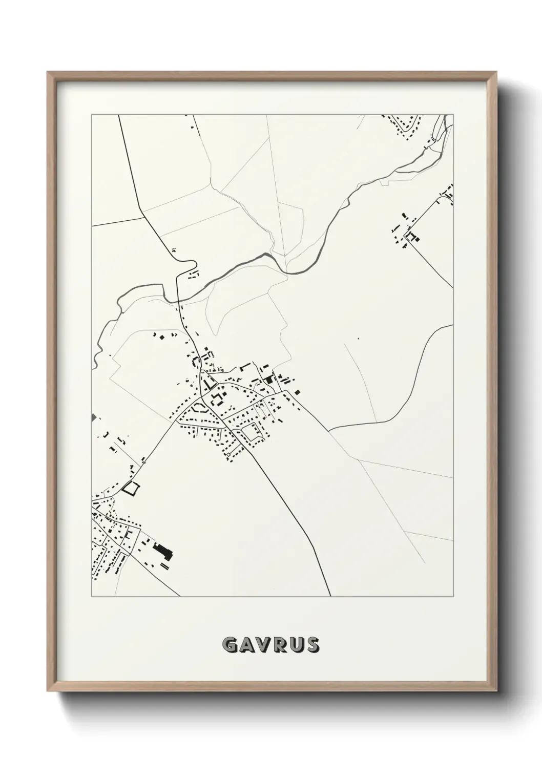 Un poster carte Gavrus