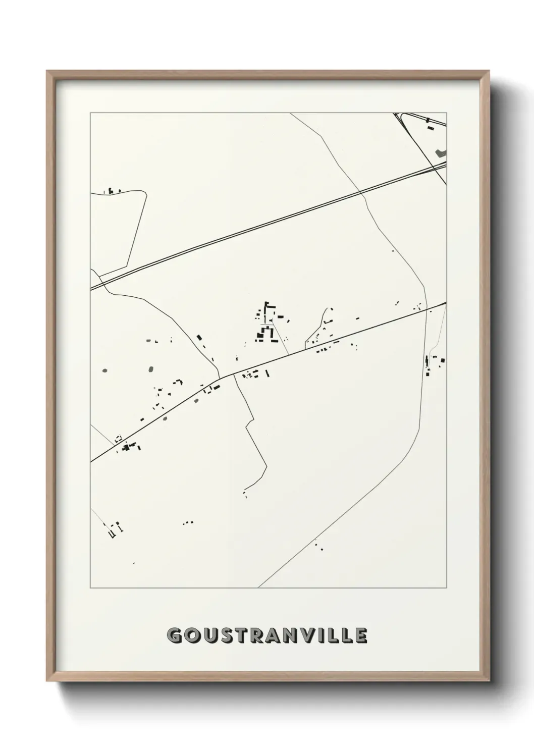 Un poster carte Goustranville