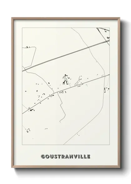 Une affiche de carte sur Goustranville