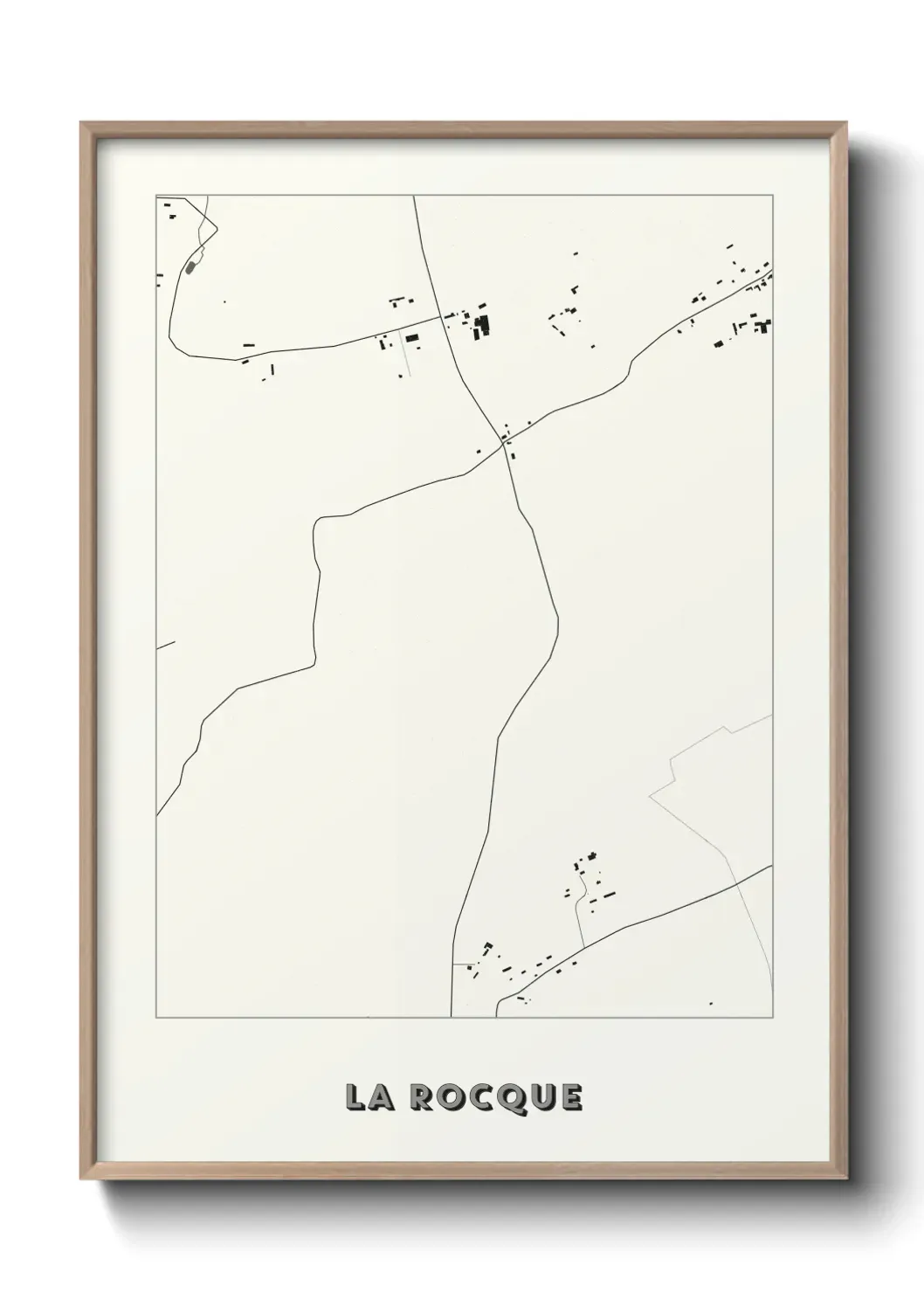 Un poster carte La Rocque