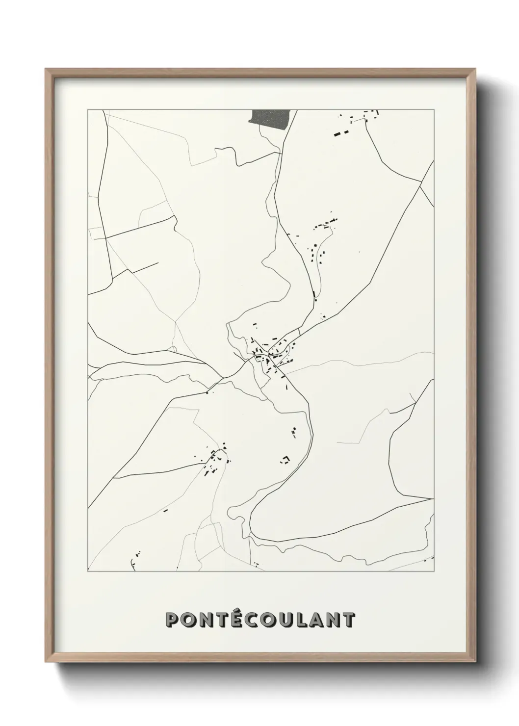 Un poster carte Pontécoulant