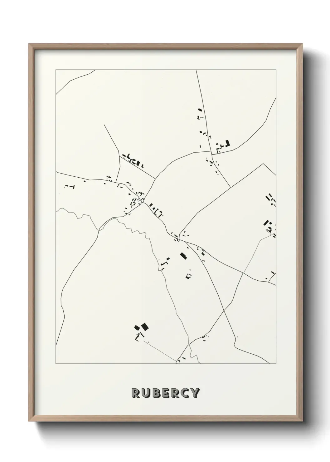Un poster carte Rubercy