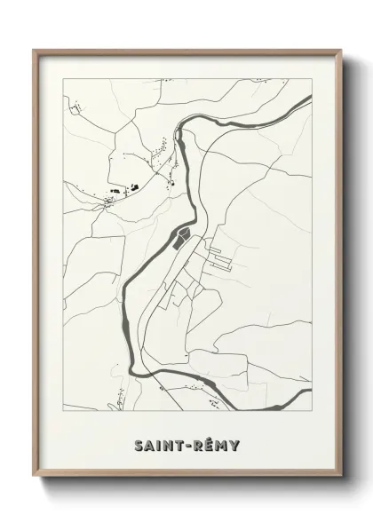 Une affiche de carte sur Saint-Rémy