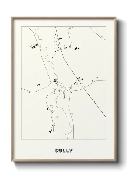 Une affiche de carte sur Sully