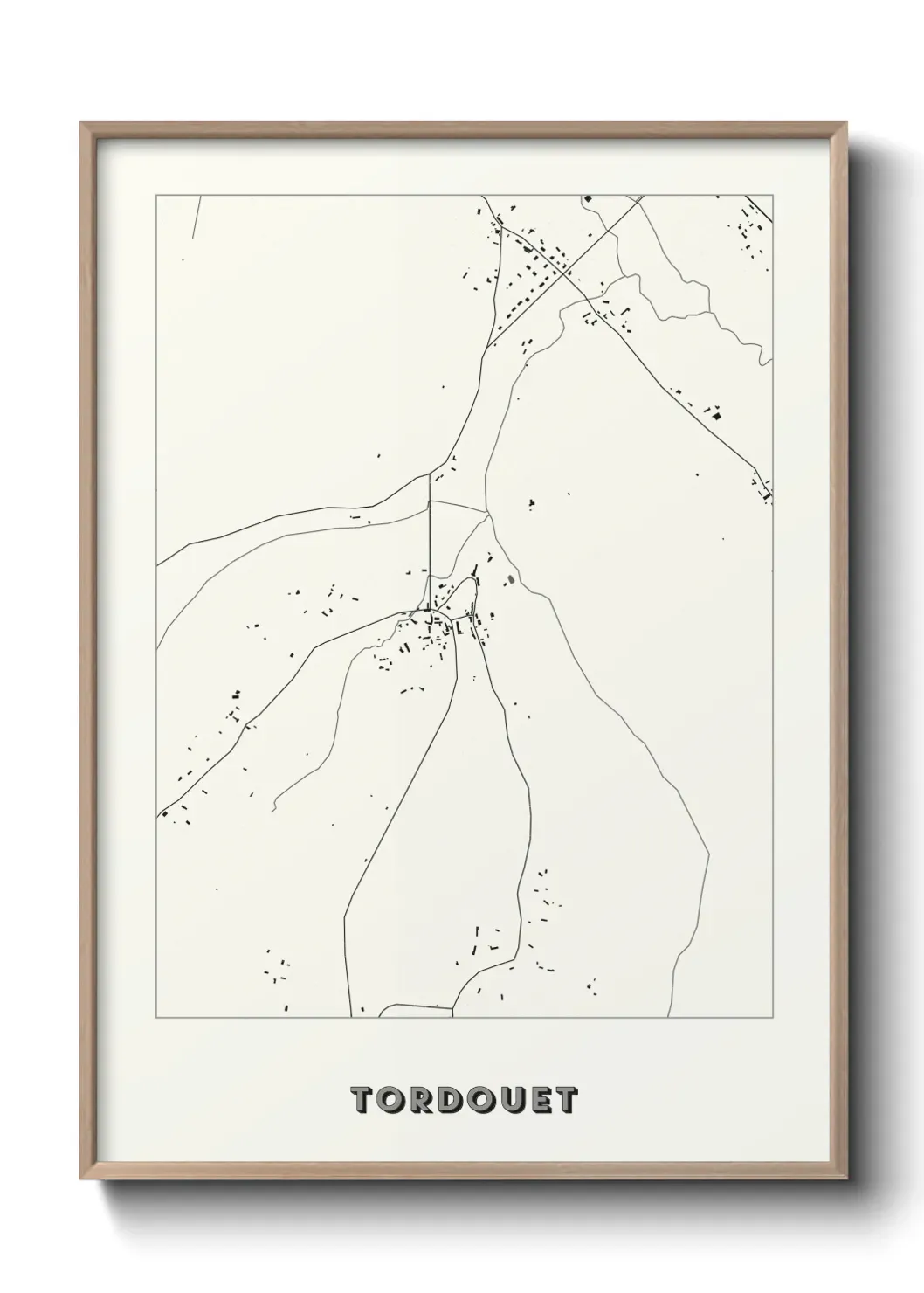 Un poster carte Tordouet