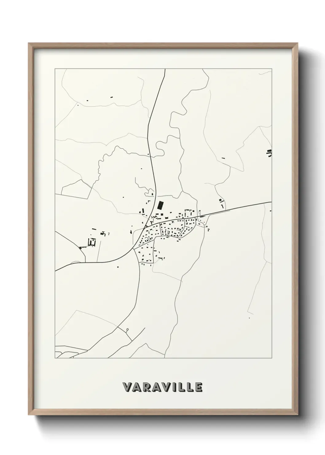 Un poster carte Varaville