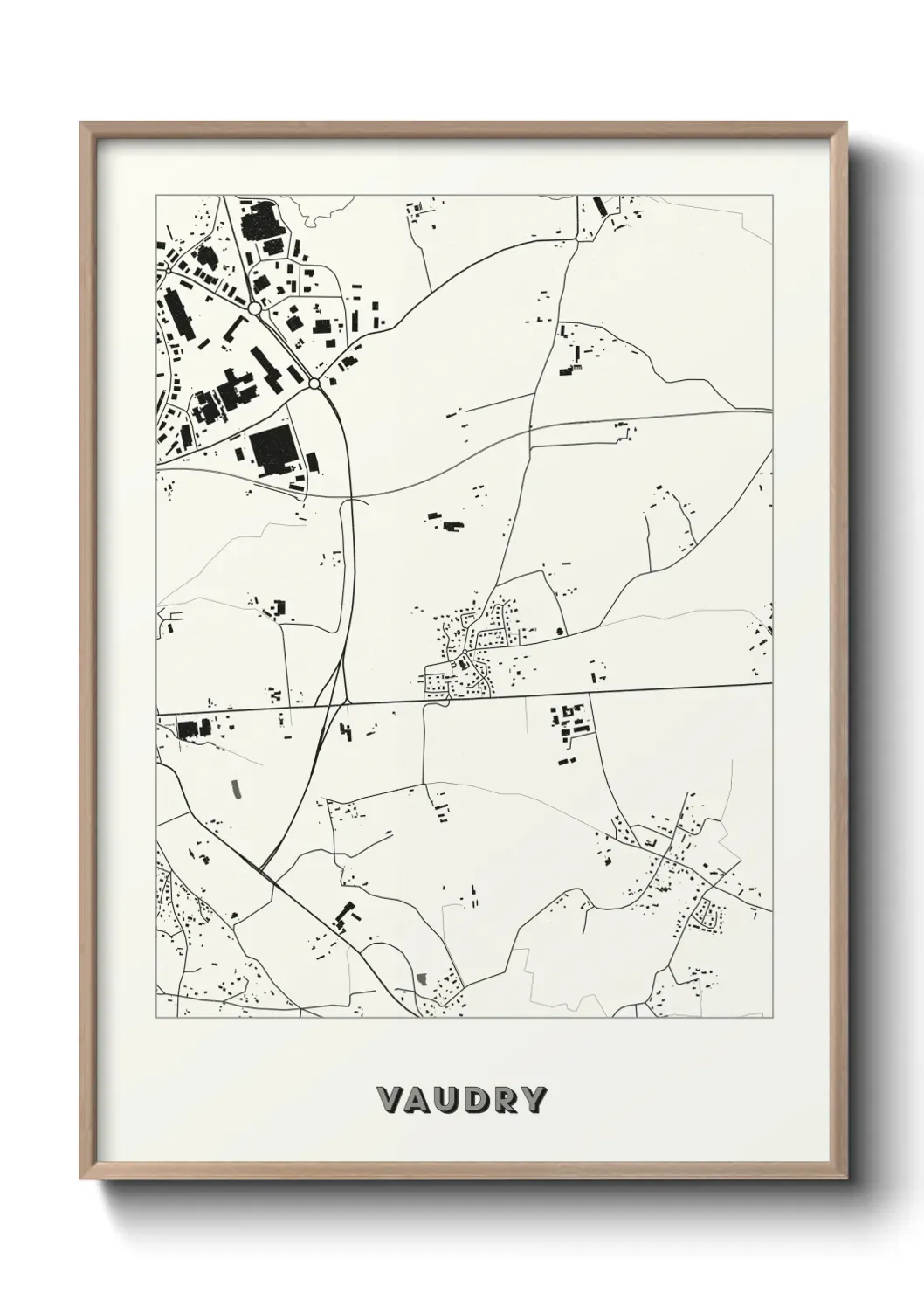 Un poster carte Vaudry