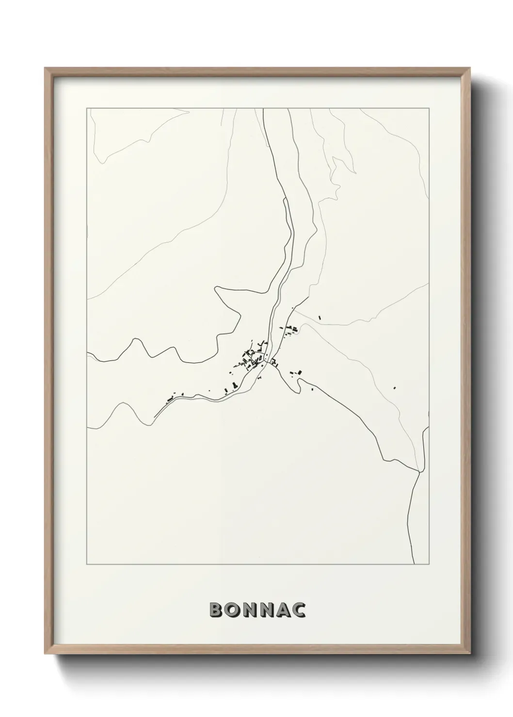 Un poster carte Bonnac