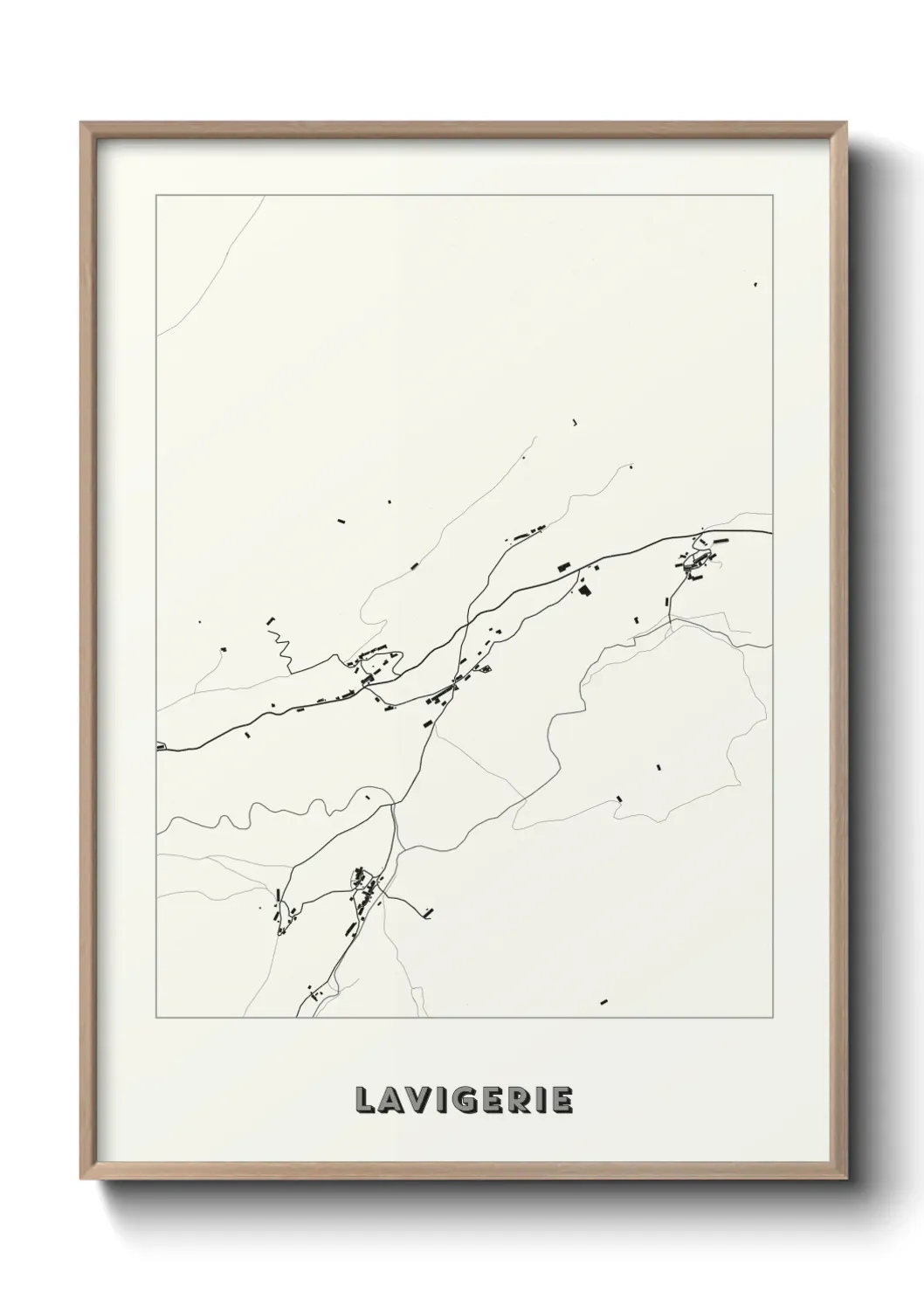 Un poster carte Lavigerie