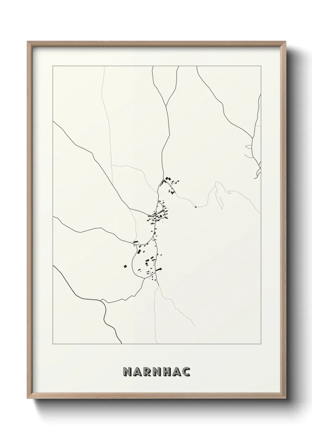 Un poster carte Narnhac