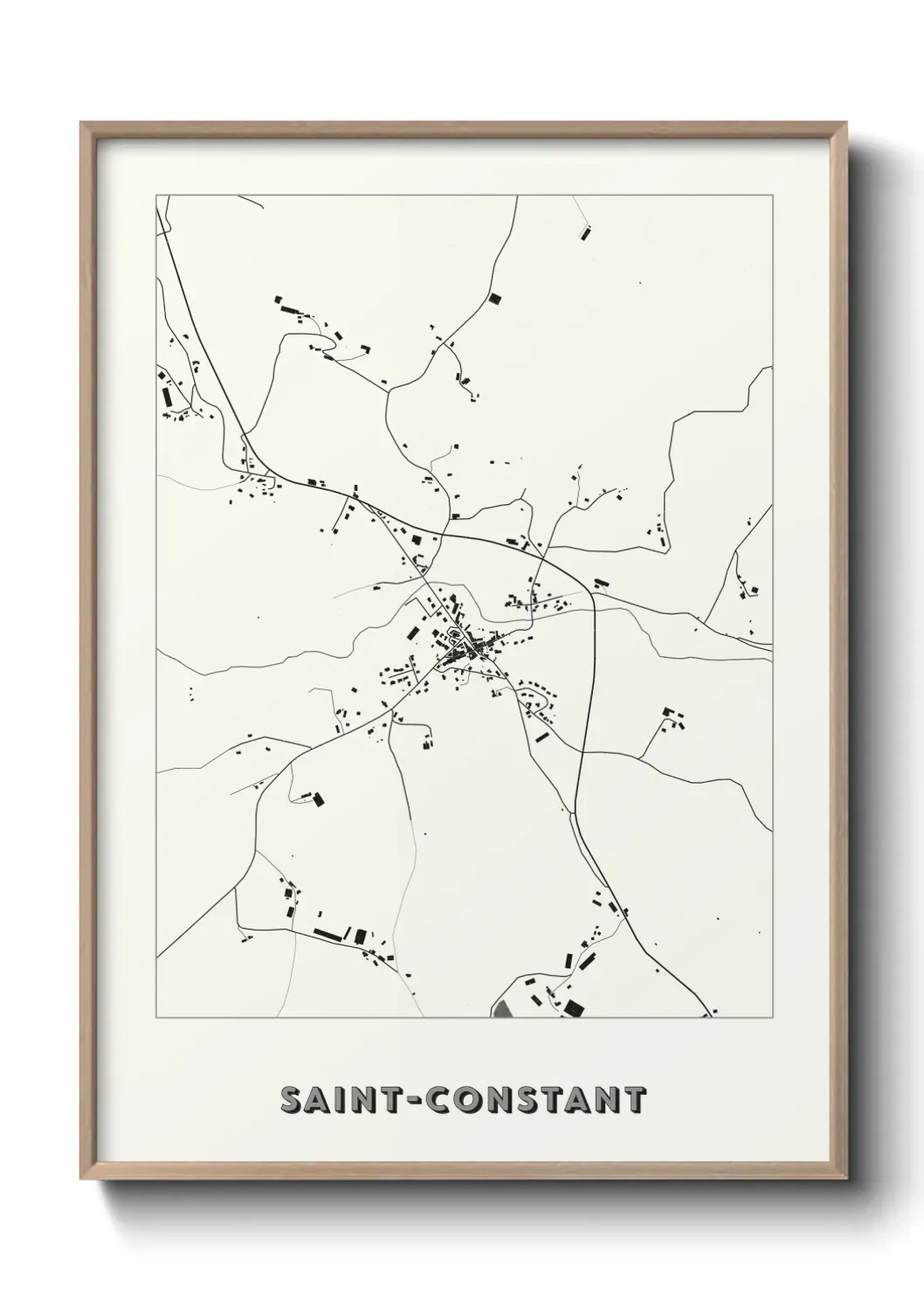 Un poster carte Saint-Constant