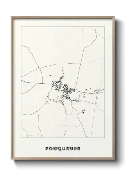 Une affiche de carte sur Fouqueure