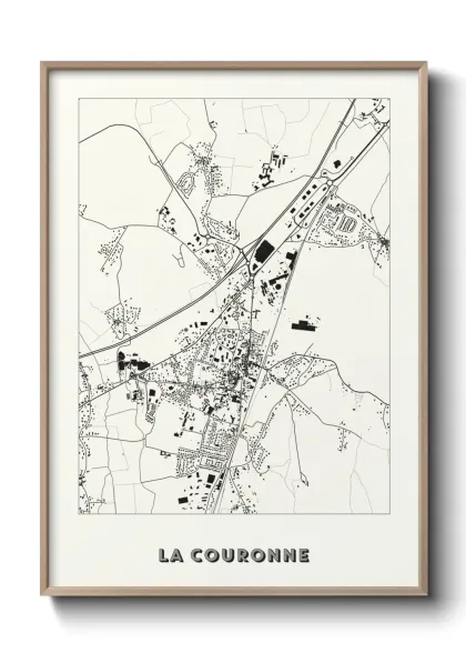 Une affiche de carte sur La Couronne