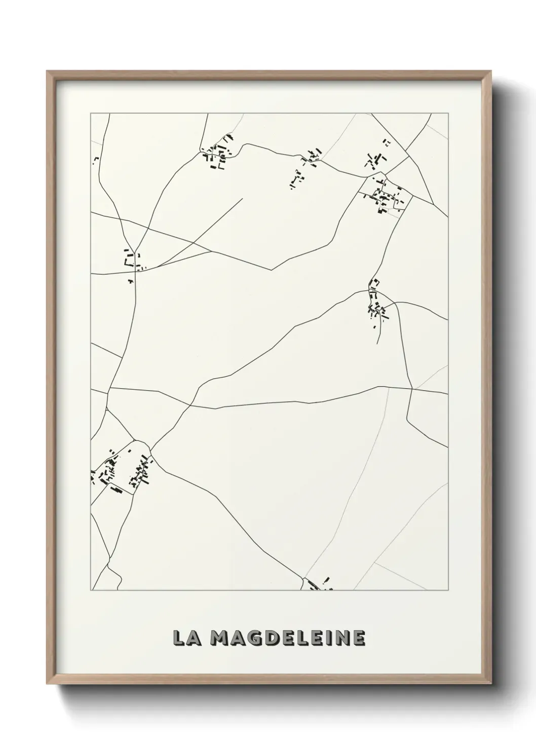 Un poster carte La Magdeleine