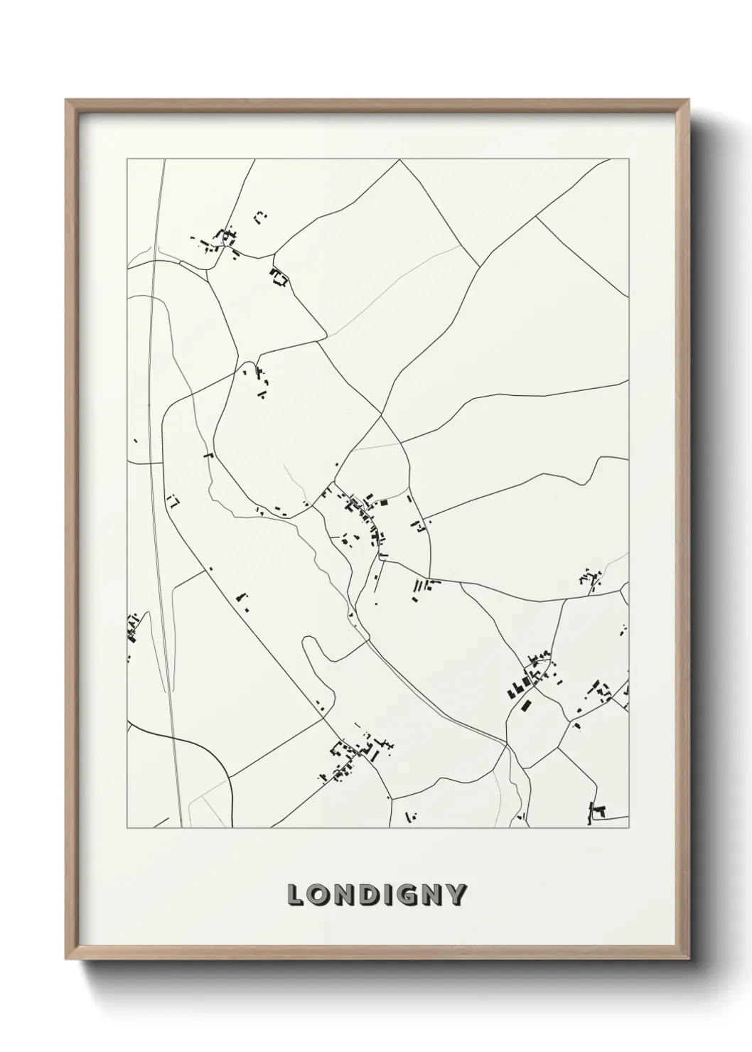 Un poster carte Londigny