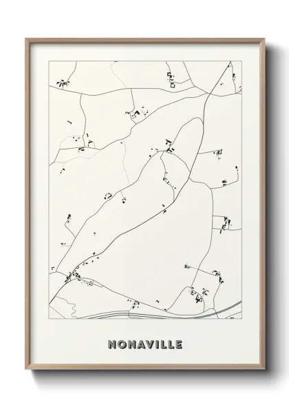 Une affiche de carte sur Nonaville