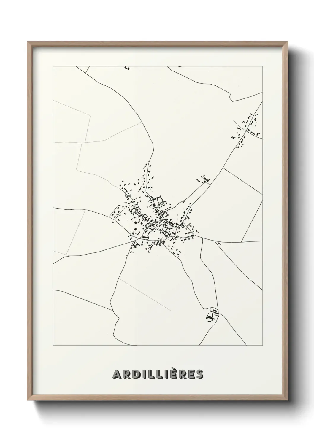 Un poster carte Ardillières